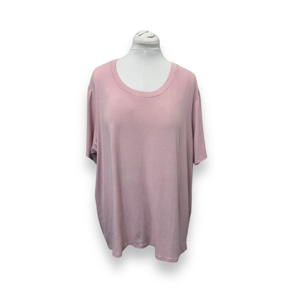 BCG Plus Women’s Short Sleeve Crew Neck Tee Shirt Casual Active Dusty Pink 3X